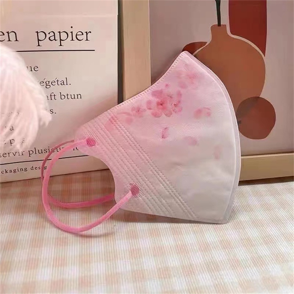 MỚI 50/10pcs Mùa Hè Dành Cho Người Lớn Mặt Nạ 3D Stereo Nữ Giá Trị Cao Blush Gradient Thời Trang Flower In Ấn Mỏng Thoáng Khí dành cho người lớn Mặt Nạ