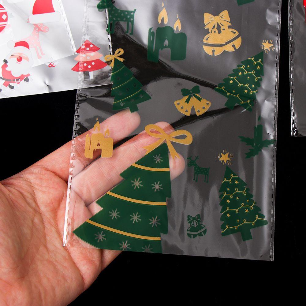 Set 50 Túi Đựng Kẹo Họa Tiết Giáng Sinh Dễ Thương