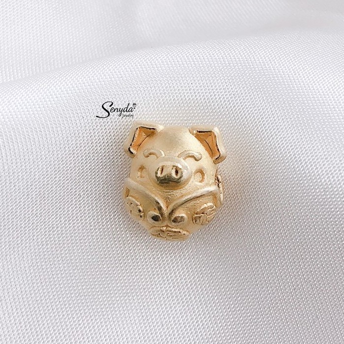Mặt phối vòng Pig trứng xỏ bạc 925 Senyda Jewelry CH035