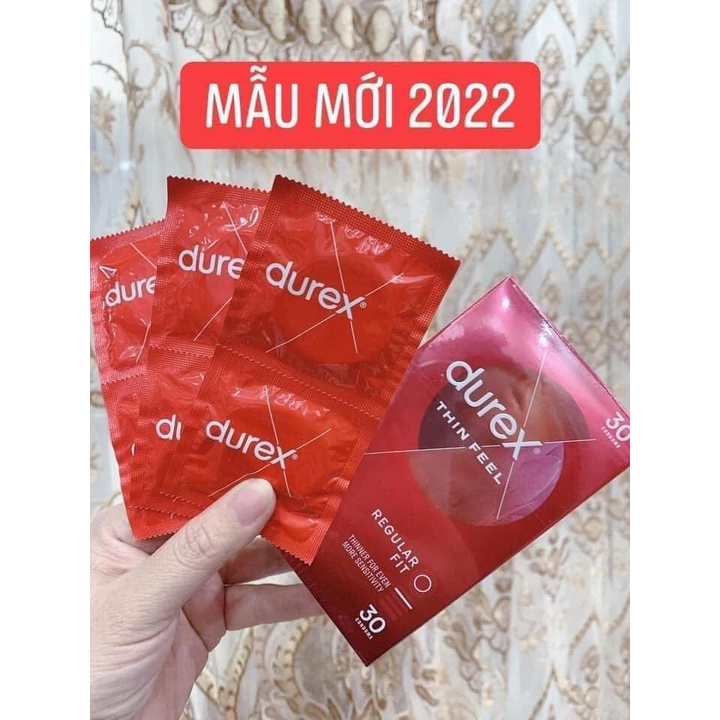 Bao cao su Durex Fetherlite chính hãng Úc - Hộp 30 chiếc
