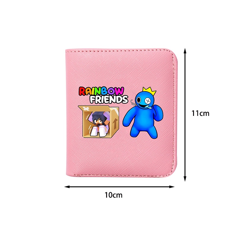 Roblox Rainbow Friends Wallet Purse Macaron Short Money Clip Card Case Fan kid Gift