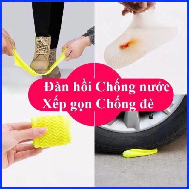 [Siêu Rẻ] Ủng silicol bọc giày đi mưa chống trơn cuống trươt tiện dụng | BigBuy360 - bigbuy360.vn
