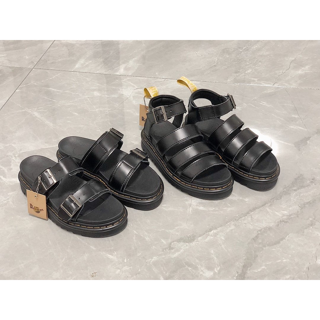 DR. MARTENS Xăng đan Đế Bằng Siêu Nhẹ Size 35-40 Dành Cho Nữ