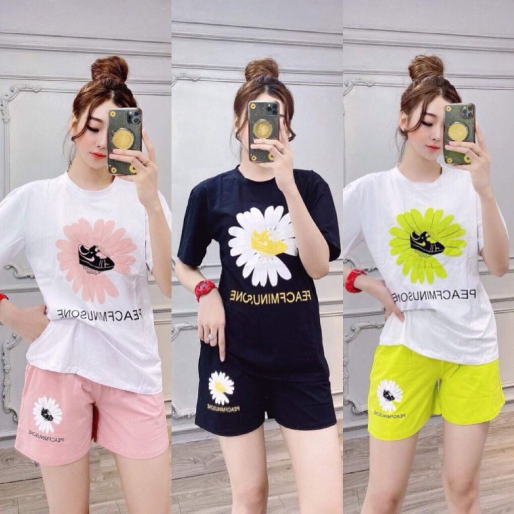 SET ĐÙI HOA CÚC SIÊU DỄ THƯƠNG-KIỂU DÁNG THỜI TRANG PHÙ HỢP MỌI LỨA TUỔI