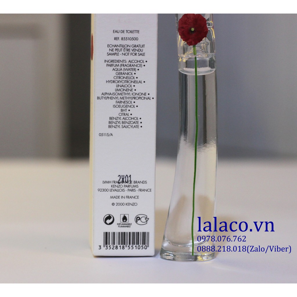 Nước hoa mini Kenzo Flower By Kenzo EDT 4ml | Thế Giới Skin Care