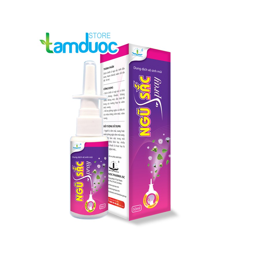 Dung Dịch Vệ Sinh Mũi Ngũ sắc Spray (50ml) Hỗ Trợ Viêm Xoang Viêm Mũi Dị Ứng | Thế Giới Skin Care