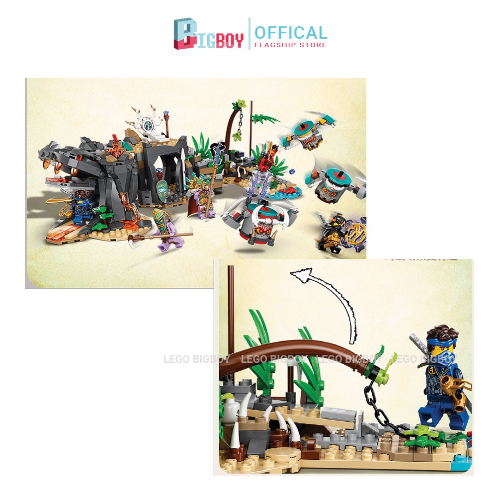 Lego ninjago robot rồng lắp ráp thông minh nhựa abs không mùi, an toàn cho trẻ em Legobigboy 60039