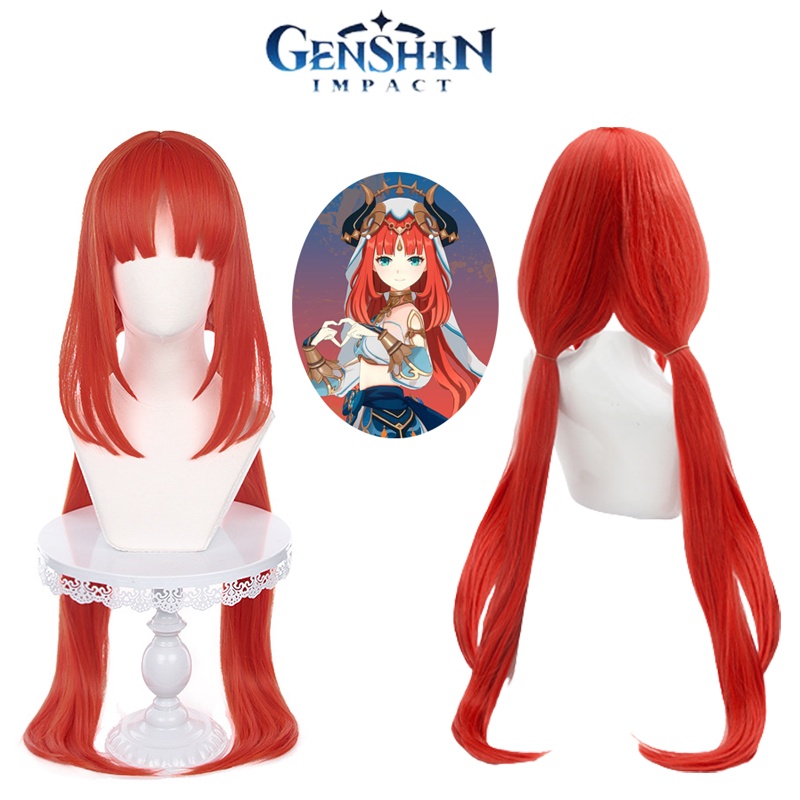Genshin Impact Nilou Wig Cosplay Nilou Sumeru Long Hair Halloween Carnival Role Play Party girl gift
