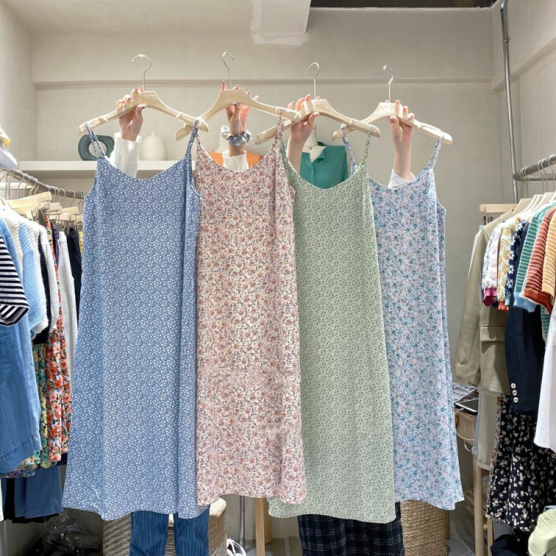 Đầm Maxi Nữ Không Tay In Hoa Thời Trang | BigBuy360 - bigbuy360.vn