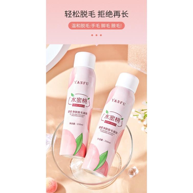 Xịt Tẩy Lông Hương Đào YANFU 150ml