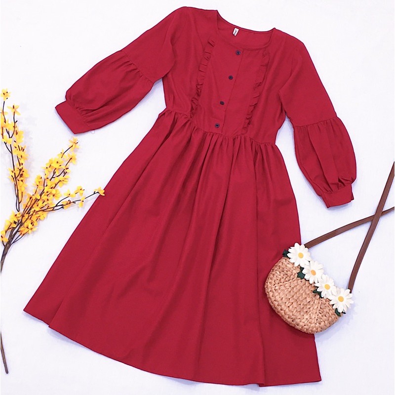 Babydoll đỏ form dài (kèm hình thật)