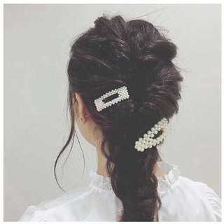 Kẹp tóc mái đính hạt nhiều mẫu