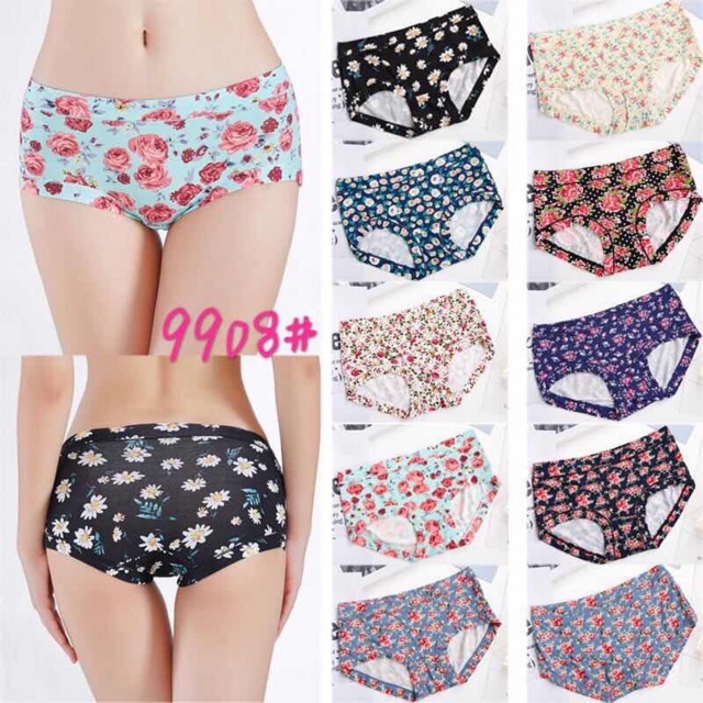 [Q9908] combo 10Quần lót hoa