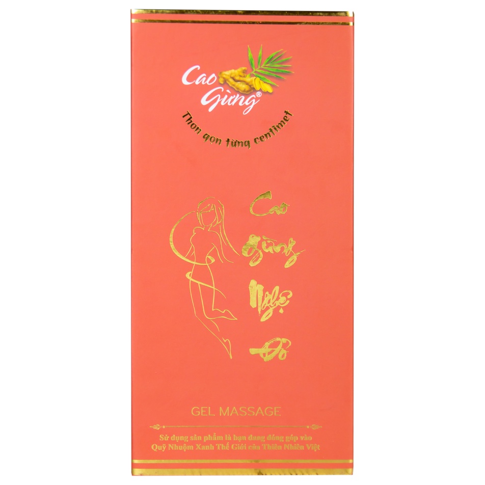 Thanh Lăn Cao Gừng Nghệ Đỏ Tan Mỡ Thừa (180ml) - Tặng 1 Đai Định Hình Cao Cấp