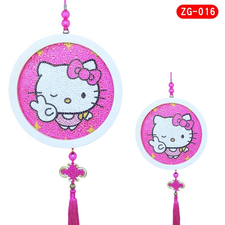 [Hàng có sẵn] Tranh đính đá trang trí đa năng dùng Treo tường Treo linh phong Khóa thắt Trung Hoa