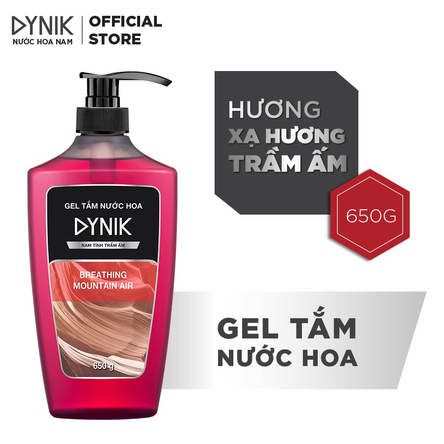 Combo tắm gội nam Dynik - Xạ hương trầm ấm 650g/chai