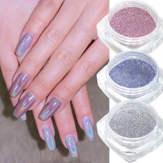 Hama Nail 1g Laser Bạc Ba Chiều Móng Tay Lấp Lánh Bột Chrome Gradient Nàng Tiên Cá Ba Lan Gương Sắc Tố Làm Móng Tay Móng Tay Nghệ Thuật Bụi