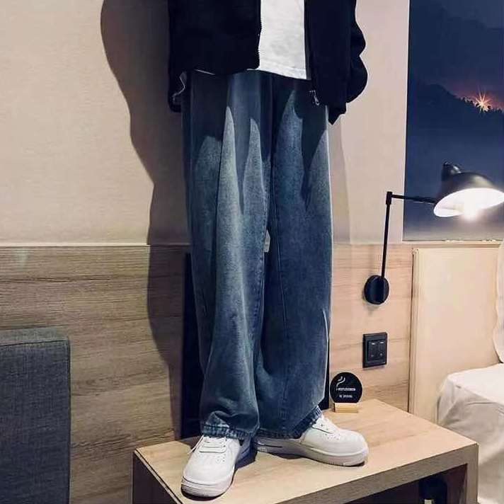 Quần Jeans Dài Ống Đứng Thời Trang Hàn Quốc Cho Nam