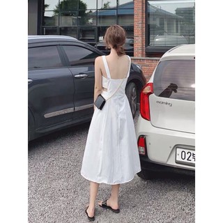 Đầm maxi hở eo