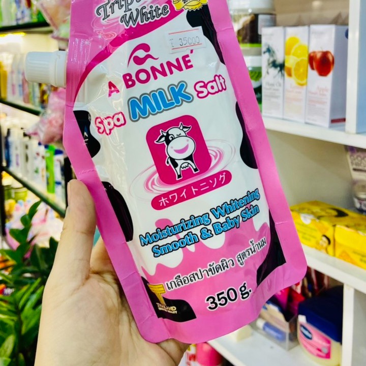 Muối tắm sữa bò tẩy tế bào chết da chết A Bonne Spa Milk Salt Thái Lan Có Vòi BANANA | BigBuy360 - bigbuy360.vn