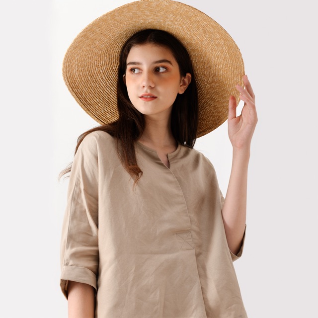 Áo tay lửng vải linen