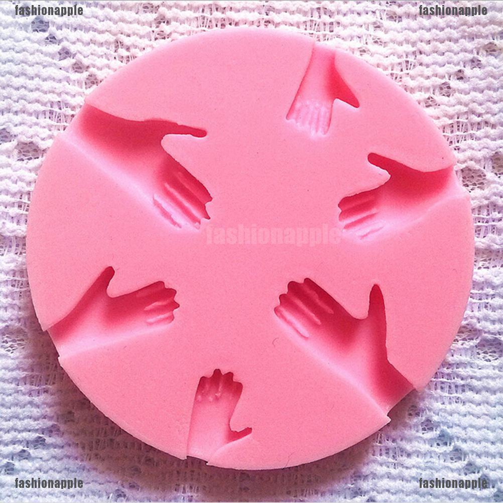 Khuôn Silicone Tạo Hình Bàn Tay 3D Sáng Tạo