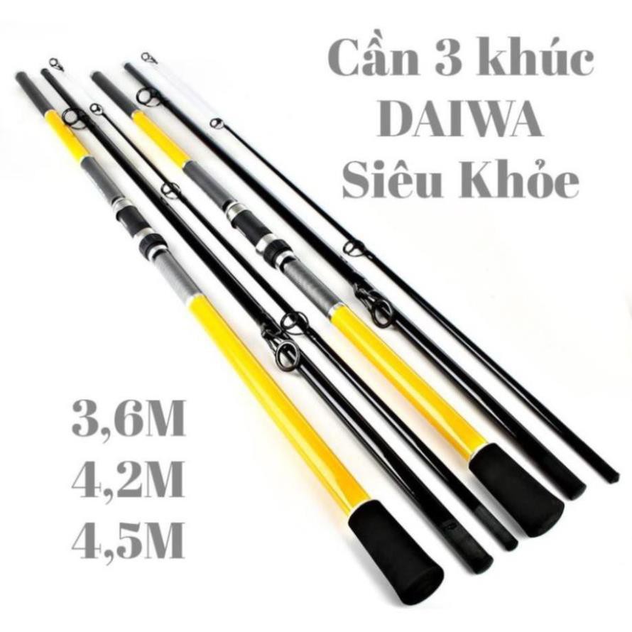 Cần câu lục 3 khúc daiwa, Cần câu lục xa bờ siêu khỏe độ dài 3m6-4m2-4m5