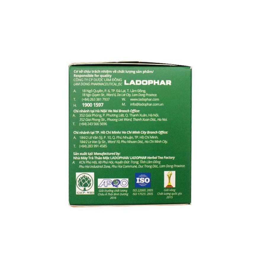 Trà LadoActiso Premium – Hỗ trợ giải độc gan, thanh lọc cơ thể, bảo vệ gan