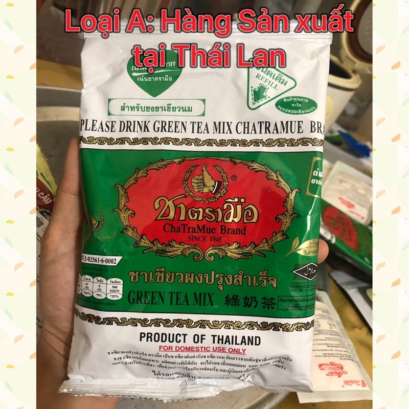 Trà Thái Xanh Tea Mix Chatramue nguyên liệu pha trà sữa keto, eat clearn