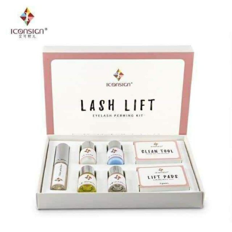 Sét uốn mi kèm phủ đen, bộ uốn mi cao cấp lash lift