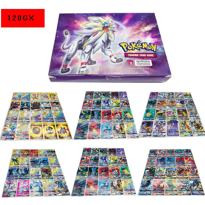 Set 80ex + 20mega / 80gx + 20trainer / 120 Gt Thẻ Pokemon Độc Đáo Thích Hợp Cho Bé