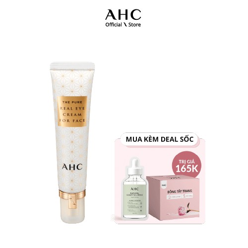 Kem Mắt Chống Lão Hóa Cho Mắt Và Mặt AHC The Pure Real Eye Cream For Face (30ml)