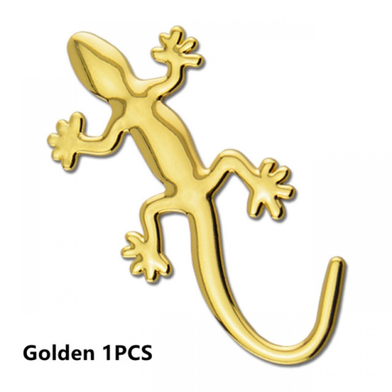 Miếng Dán Trang Trí Xe Hơi Hình Tắc Kè Hoạt Hình 3D Bằng Kim Loại