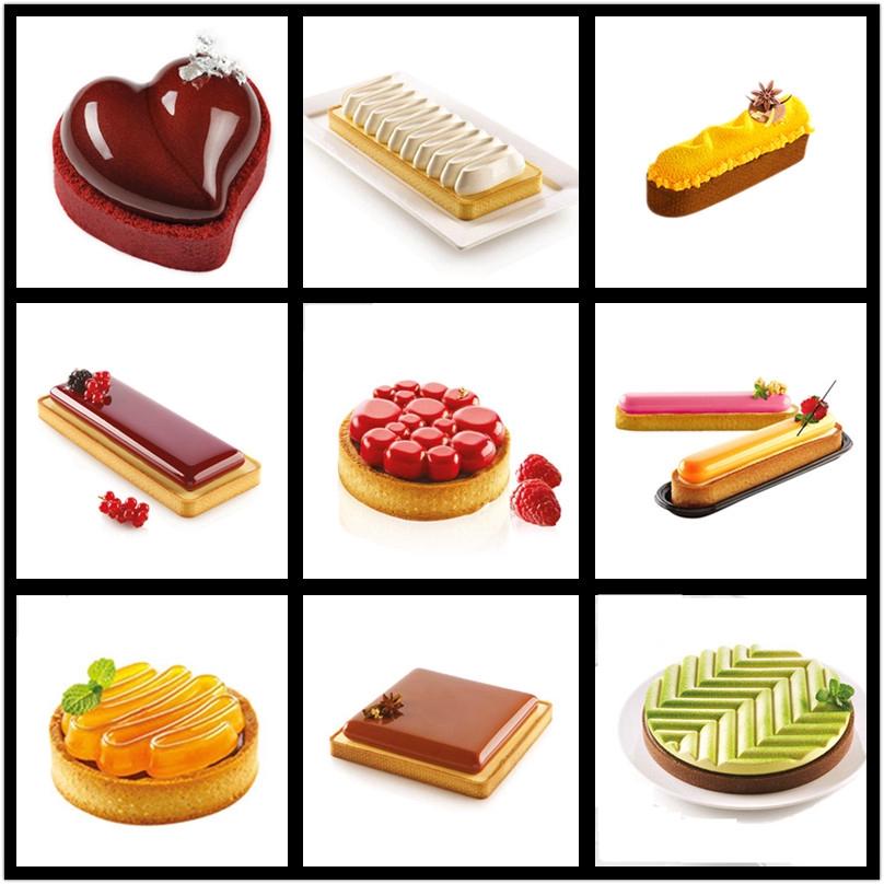 Khuôn Làm Bánh Tart Bằng Silicone Thiết Kế Tiện Lợi Dễ Dùng