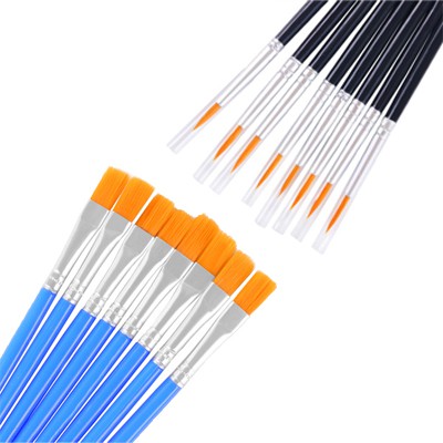 20 Cây Cọ Vẽ Màu Nước - Cọ Nét, Cọ Tô Màu Nước, Sơn Dầu, Acrylic - Cọ Bản Tô Tượng [20 CỌ]