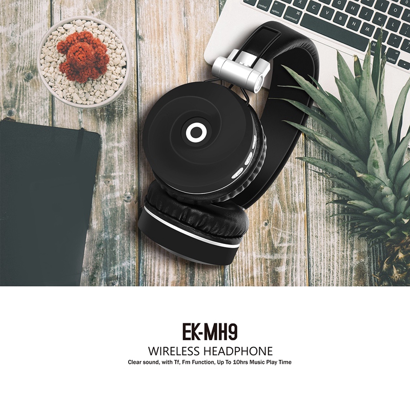 Tai Nghe Không Dây Pulierde MH9 Bluetooth 5.0 Có Thể Gấp Gọn Cho Chơi Game