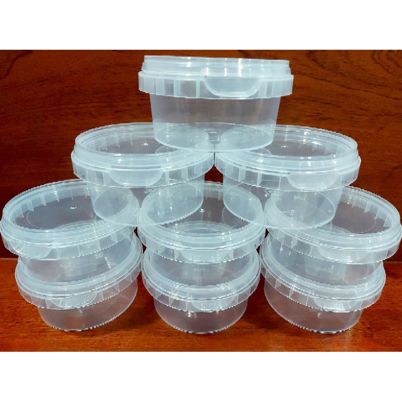 Hũ nhựa nắp chống tràn 200ml, nắp guarantee toru_slime