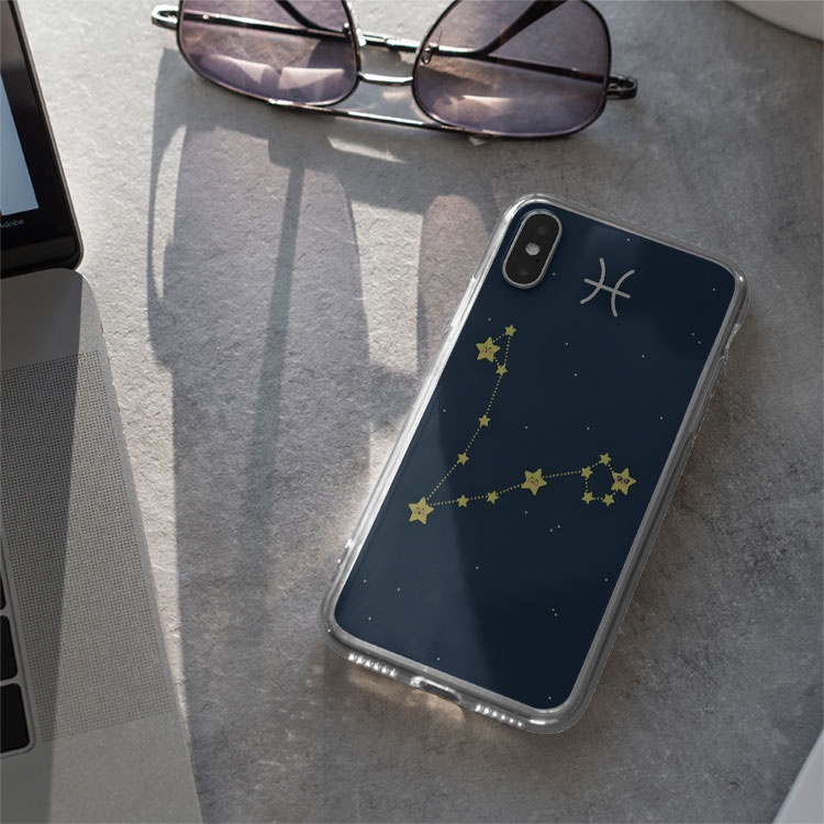 Ốp lưng Chòm sao Song ngư tỏa sáng cho iPhone12promaxXS XR nữ 8plus mềm 7Plus X XR Xs Max 6 6s BLUCHD0177