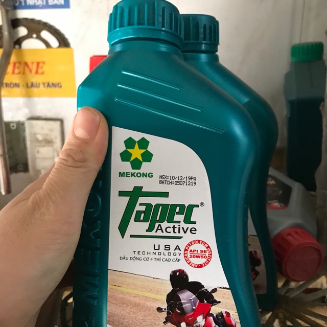 Dầu nhớt xe máy Tapec động cơ 4 thì theo công nghệ của Mỹ