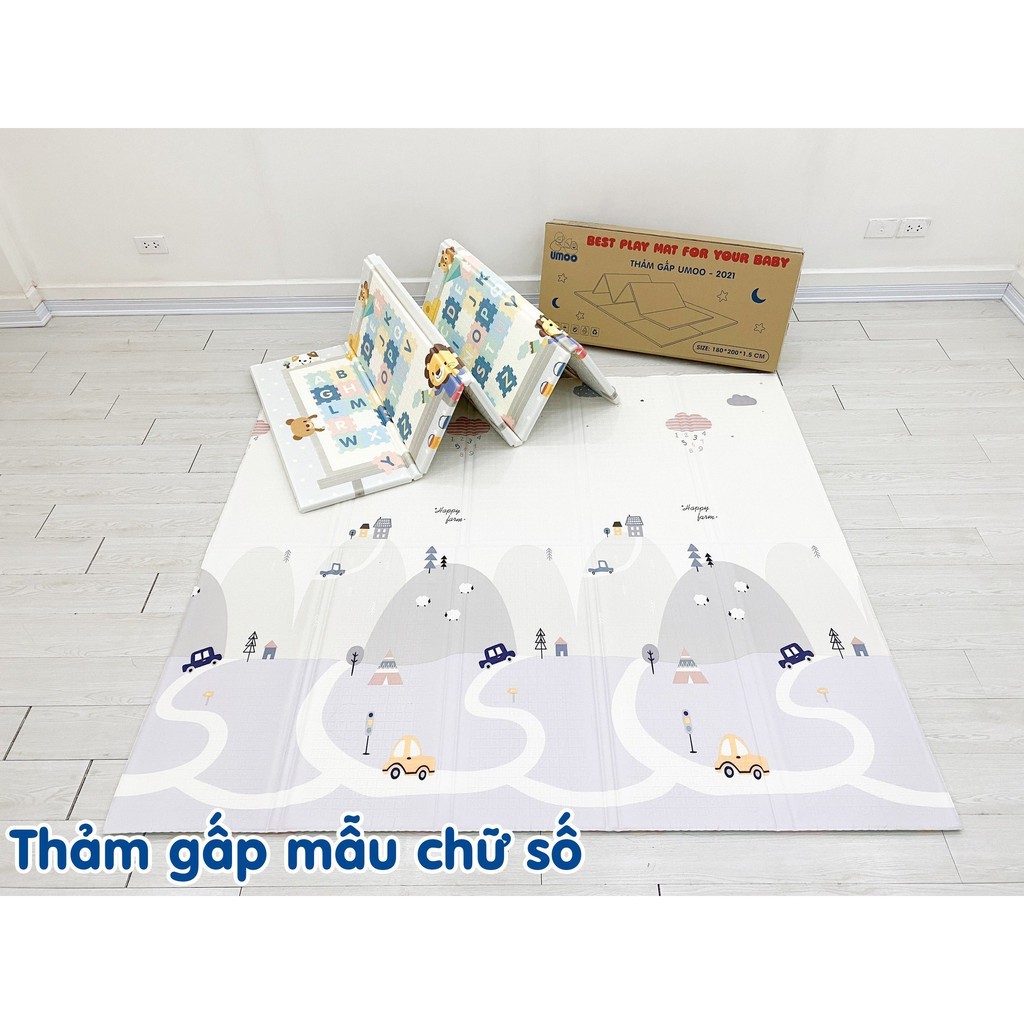 Thảm Silicon XPE Cao Cấp, Siêu Êm, Chống Trượt, 2 Mặt, Siêu Bền (Gấp)