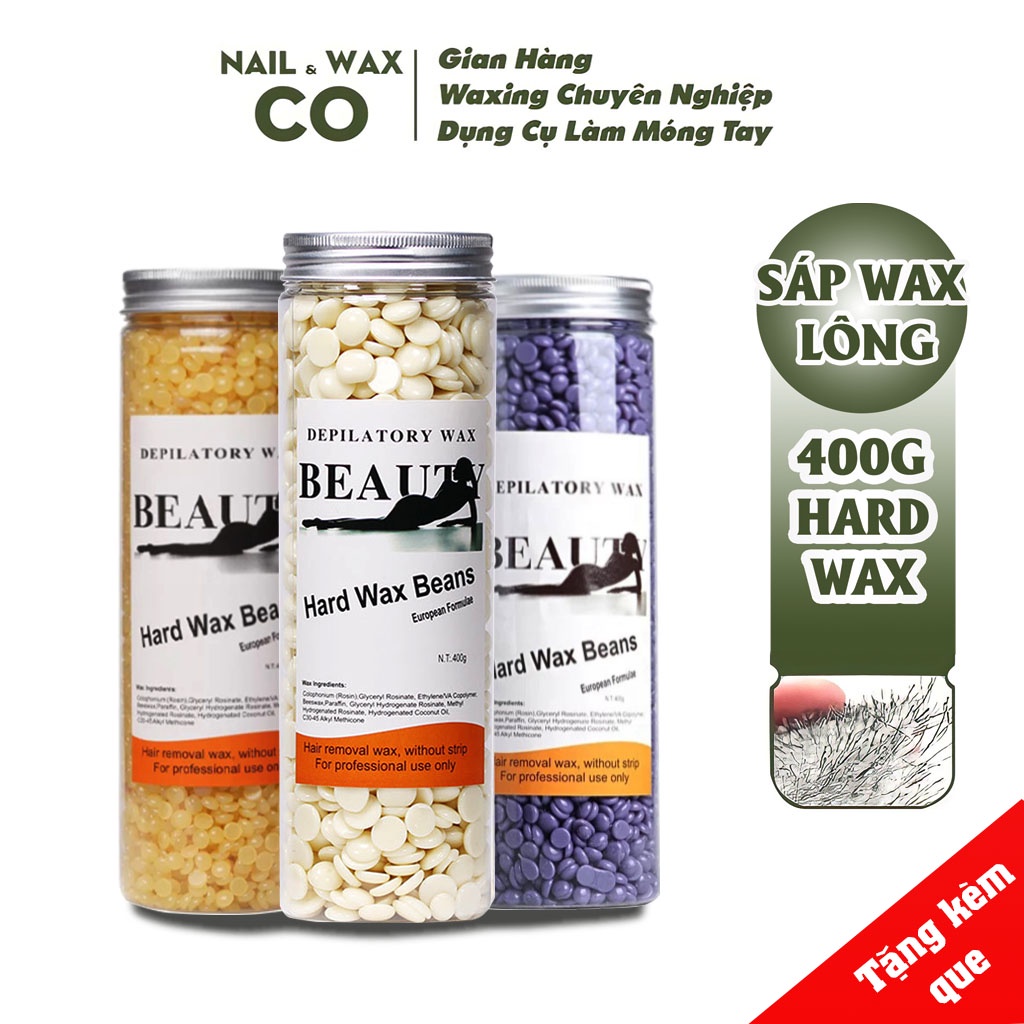 [Mã COSDAY giảm 8% đơn 150K] Sáp wax lông hard wax bean 400g dẻo mùi thơm khác nhau