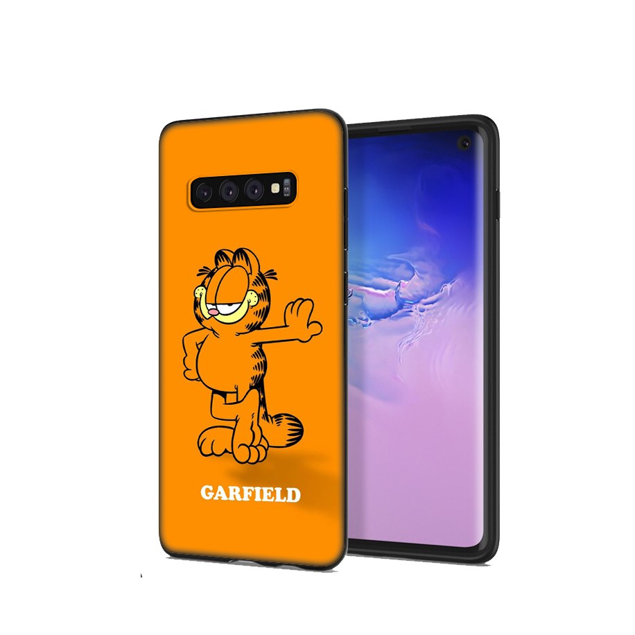 Samsung Galaxy S10 S9 S8 Plus S6 S7 Edge S10+ S9+ S8+ Casing Soft Case 43SF Garfield Cat Cartoon Cute mobile phone case