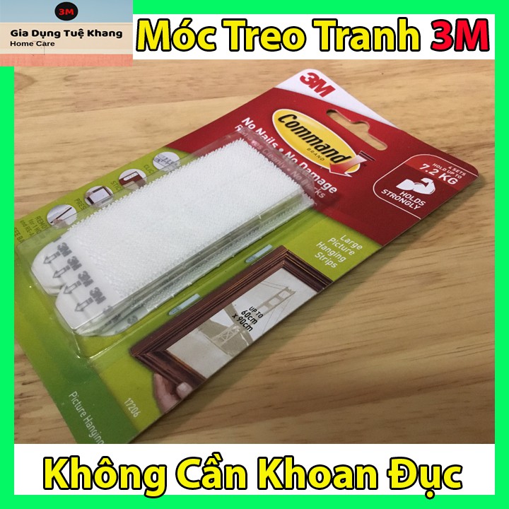 Miếng dán treo tranh Command chịu lực đến 7.2 Kg, miengdantreotranh