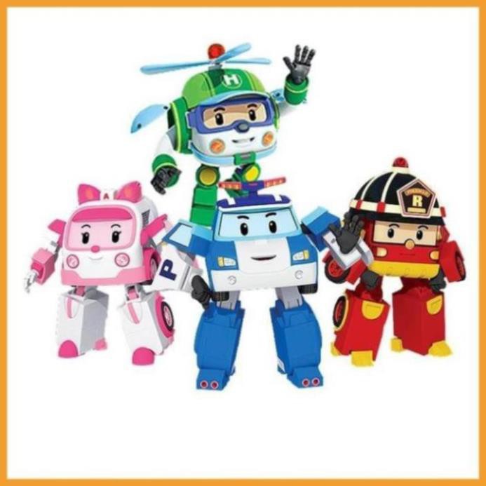 Đồ chơi biến hình biệt đội xe robocar Poli 2 trong 1 giúp cho bé phát triển trí tuệ