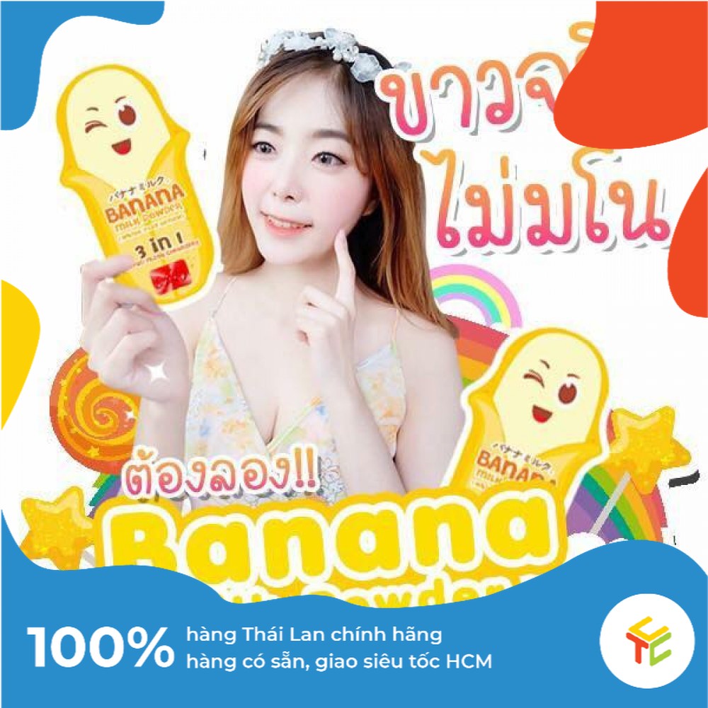Gói Ủ Mặt Giảm Mụn Banana Milk Powder 10g Thái Lan