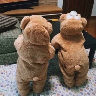 Bộ body lông gấu cho bé