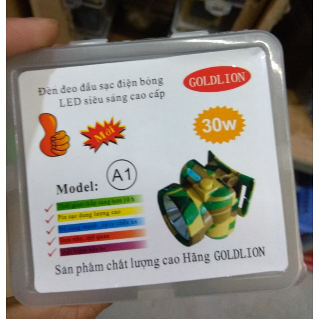 Đèn pin đeo đầu A1 30w siêu sáng