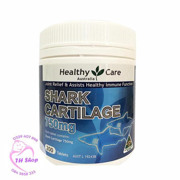 Sụn Vi Cá Mập - Healthy Care Shark Cartilage 750mg 200 Viên