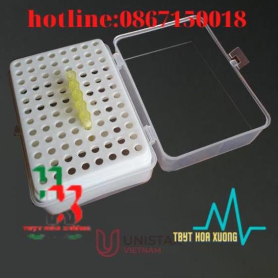 Hộp đựng đầu côn vàng, xanh, trắng