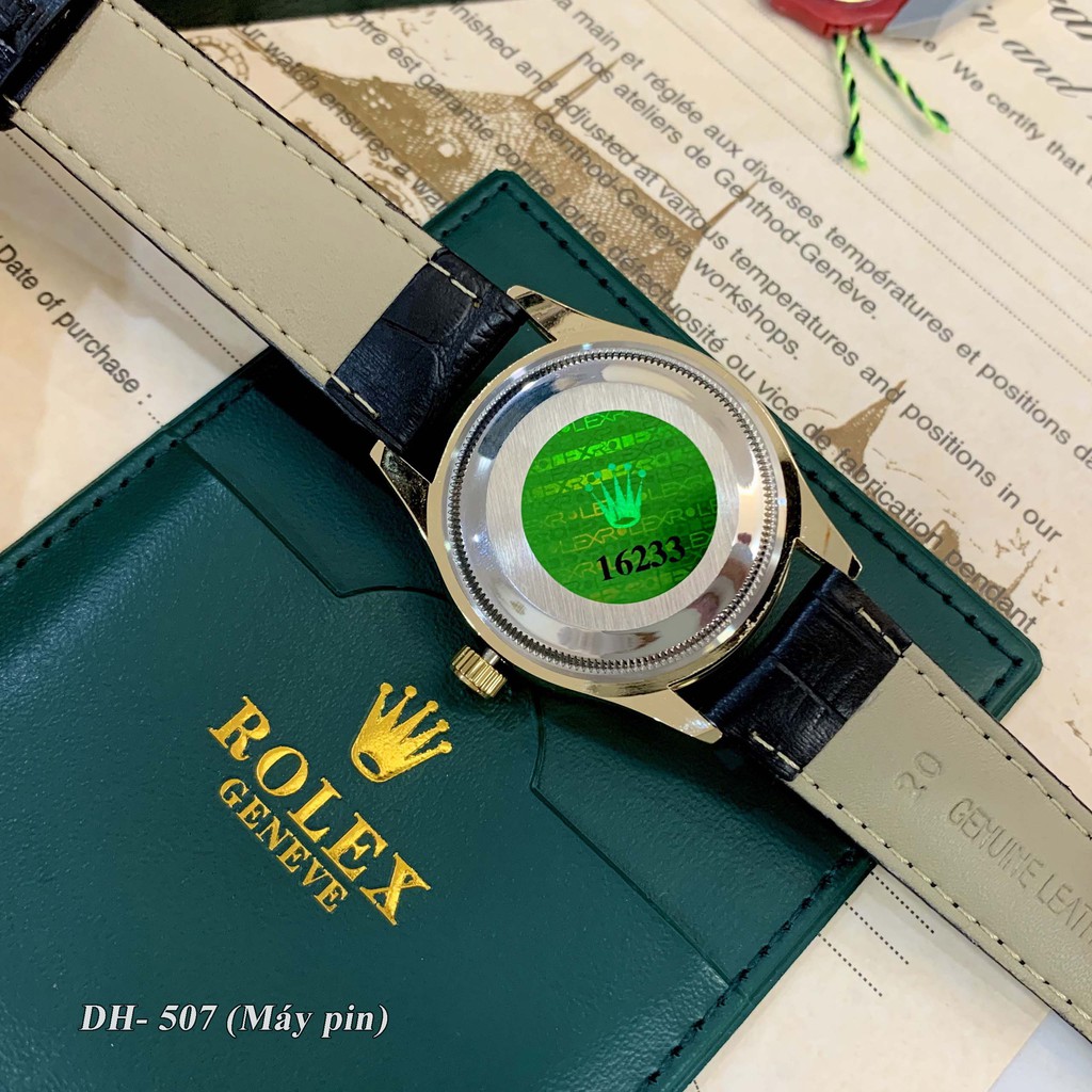 Đồng hồ nam Rolex mặt tròn classic dây da cao cấp bảo hành 12 tháng DH507 ngoctrinh109 | BigBuy360 - bigbuy360.vn